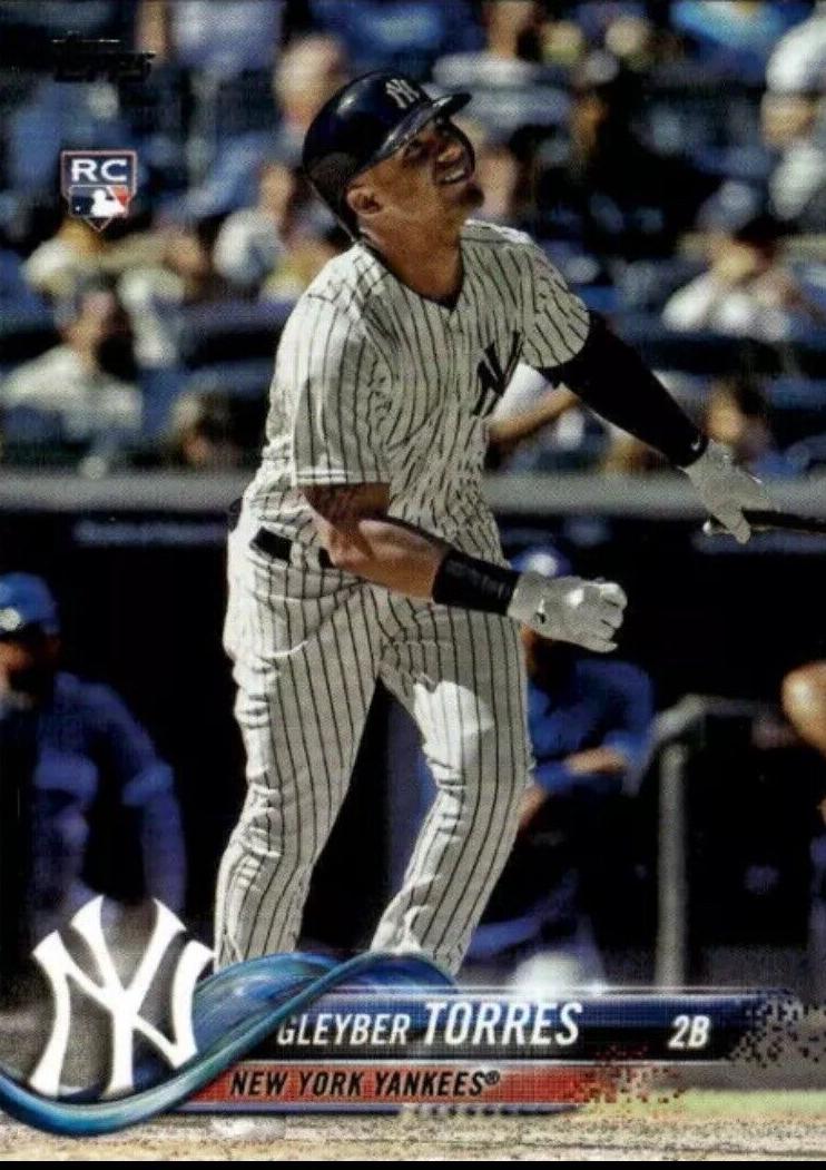 2018 Topps Update Baseball Pinstripe Jersey Gleyber Torres #US200 PSA 9