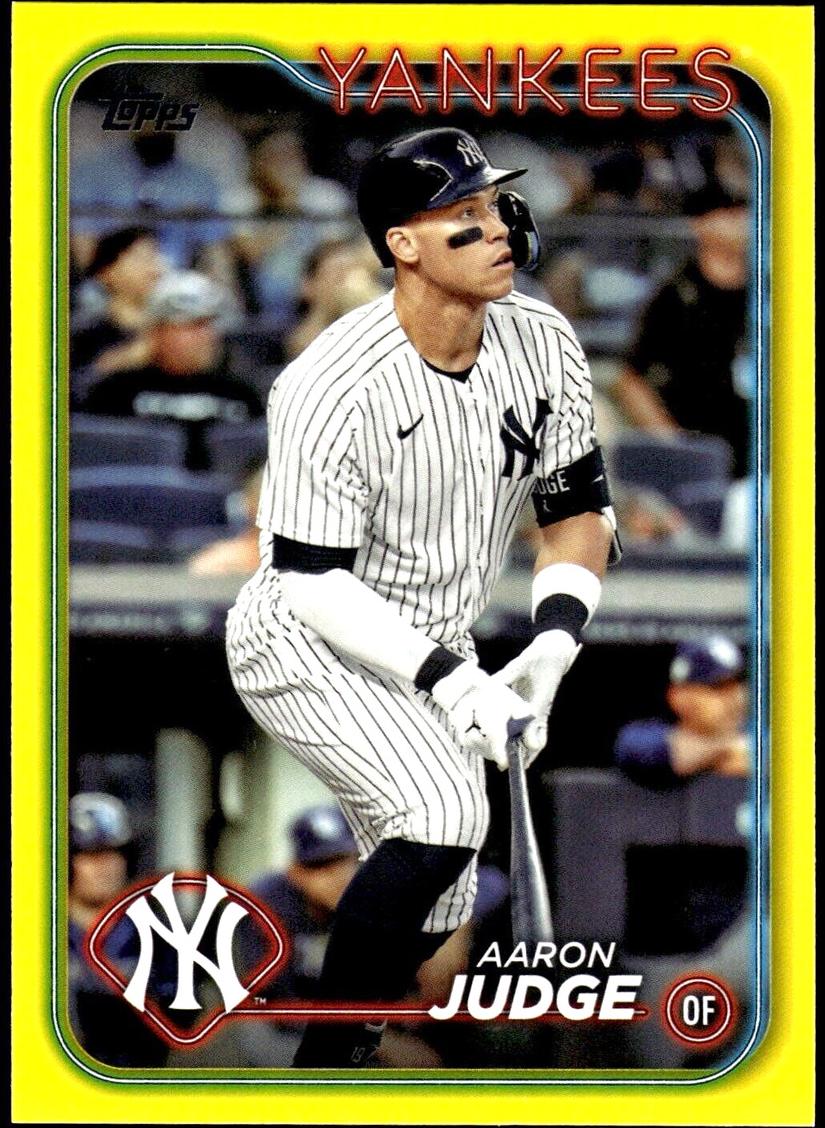 2024 Topps Baseball Yellow Aaron Judge #99