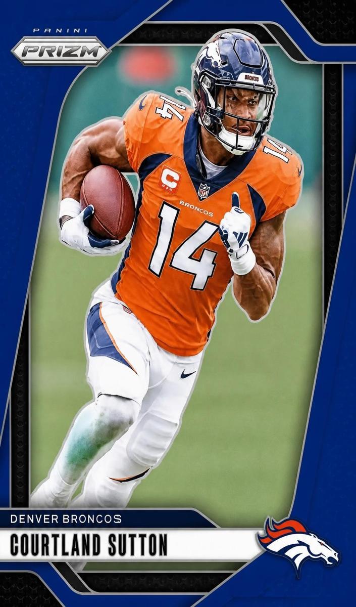 2024 Panini Prizm Football Blue Courtland Sutton #86