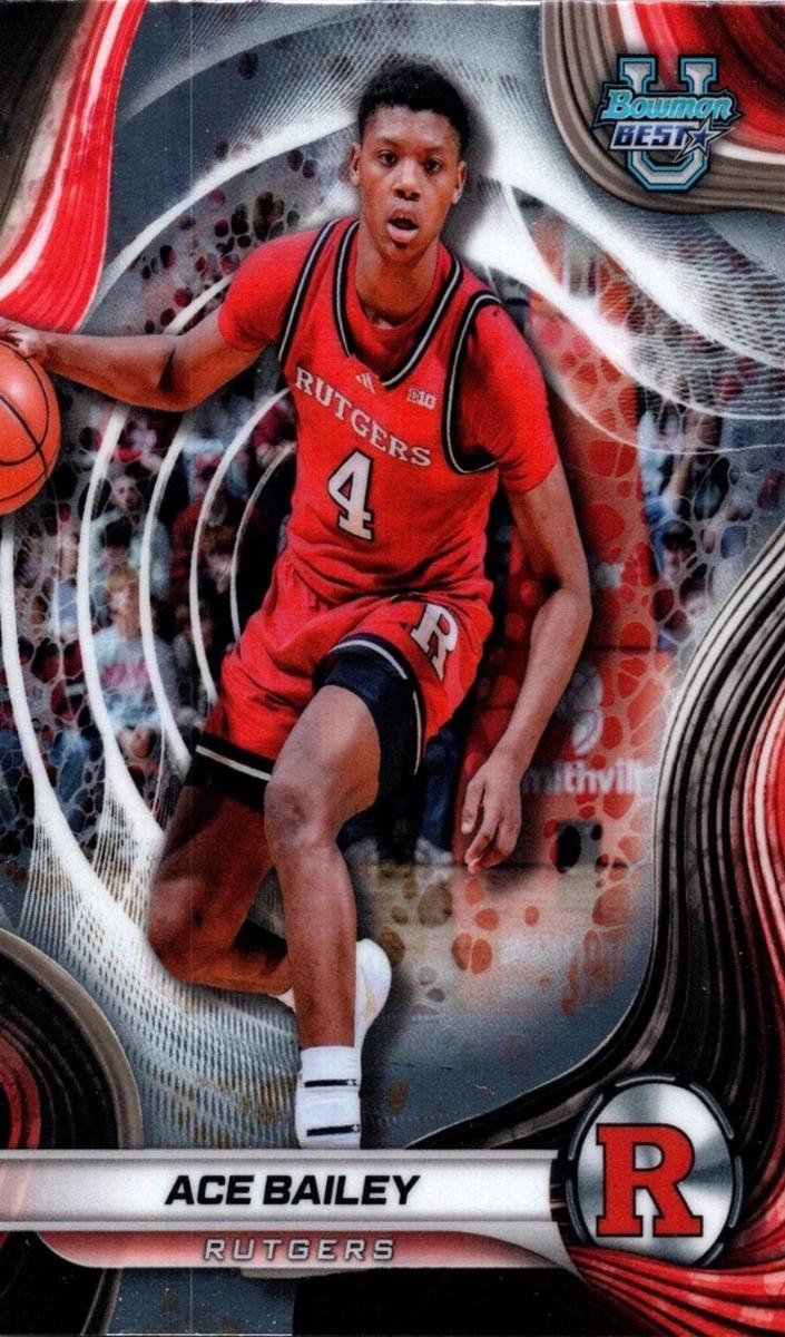 2024 Bowman Best University Basketball Ace Bailey #1 PSA 7