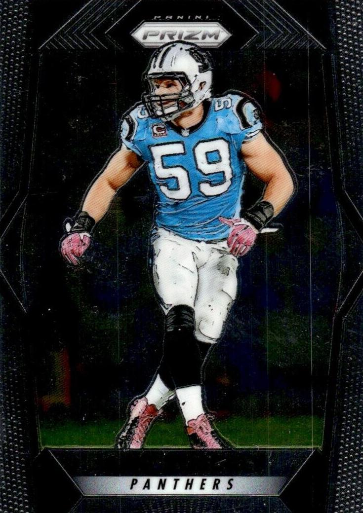 2017 Panini Prizm Football Luke Kuechly #52 SGC 7.5