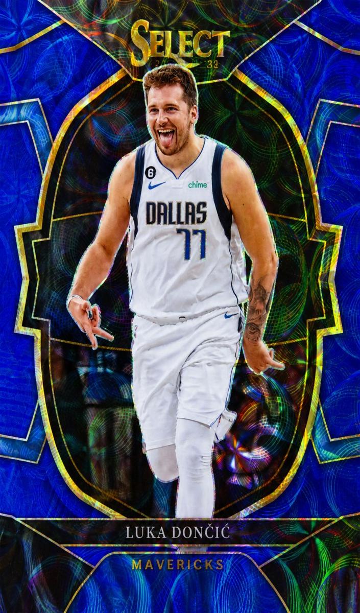 2022 Panini Select Basketball Blue Scope Luka Doncic #51 PSA 9
