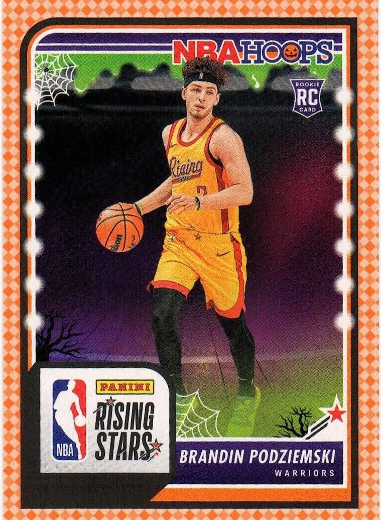 2023 Panini Haunted Hoops Basketball Orange Brandin Podziemski #297 PSA 9