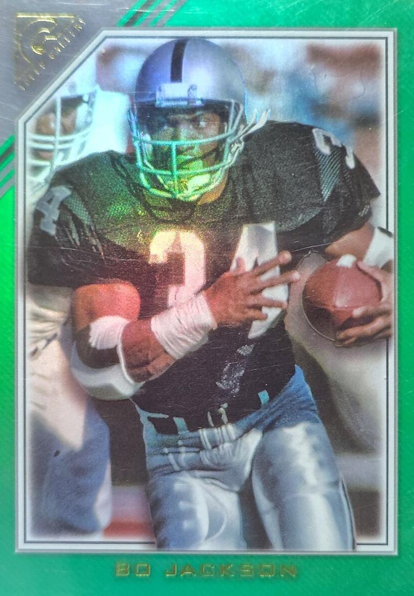 2023 Topps Composite Football Green Rainbow Foilboard Bo Jackson #395