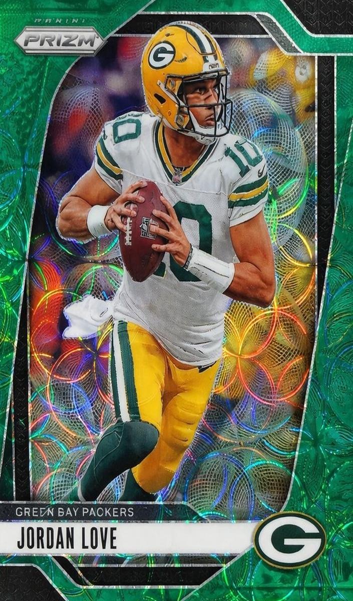 2024 Panini Prizm Football Green Scope Jordan Love #101