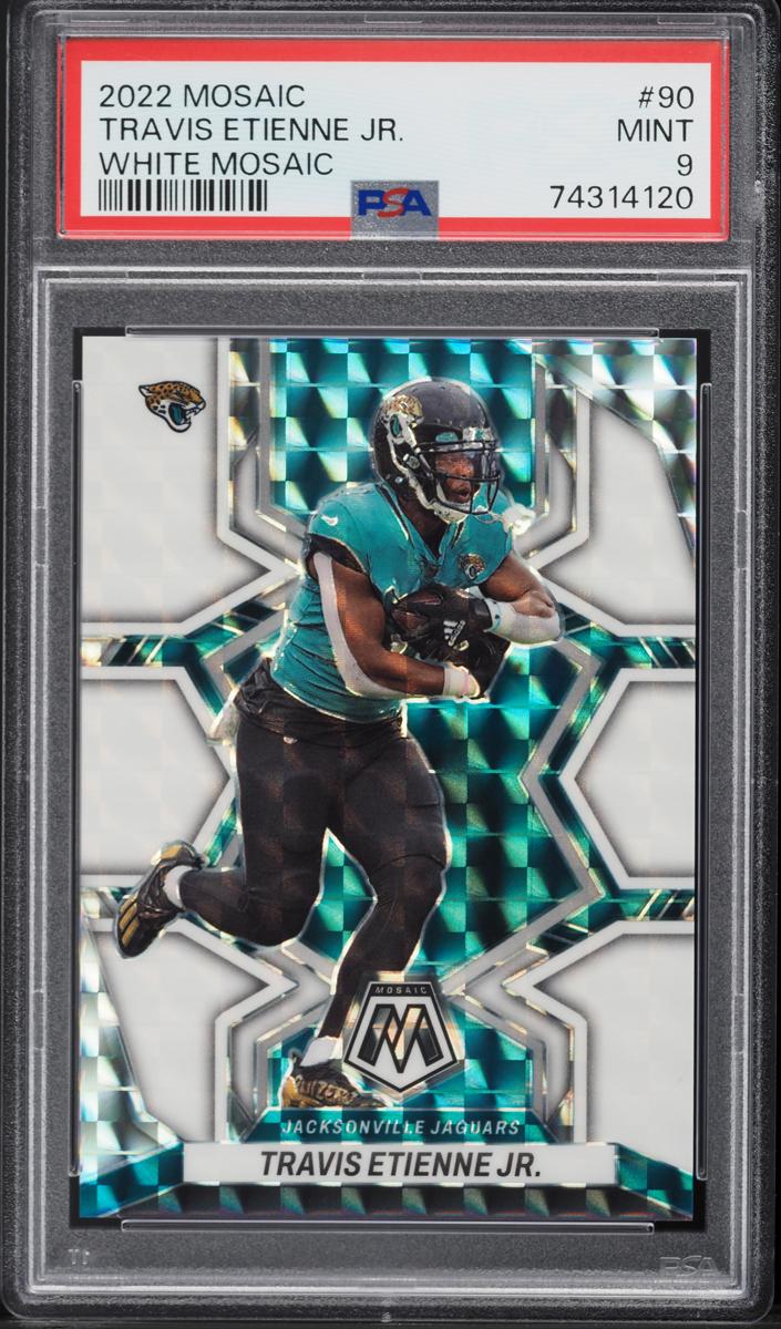 2022 Panini Mosaic Football White Travis Etienne Jr. #90 PSA 9