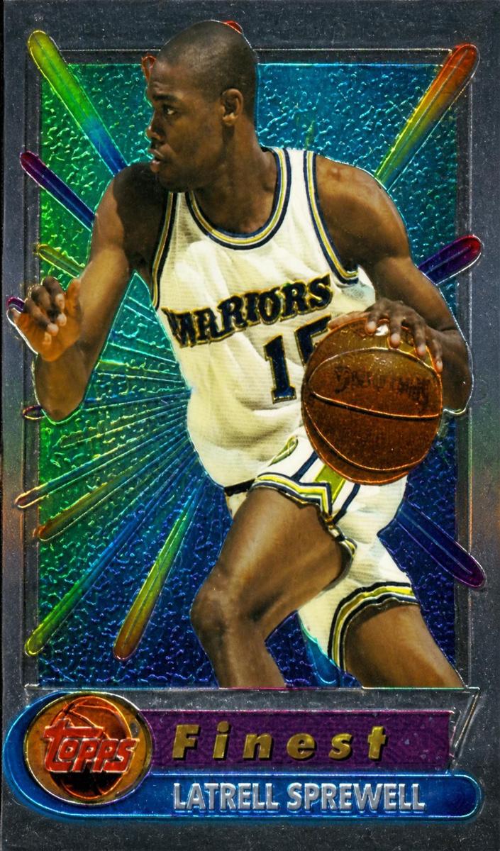 1994 Topps Finest Basketball Latrell Sprewell #168