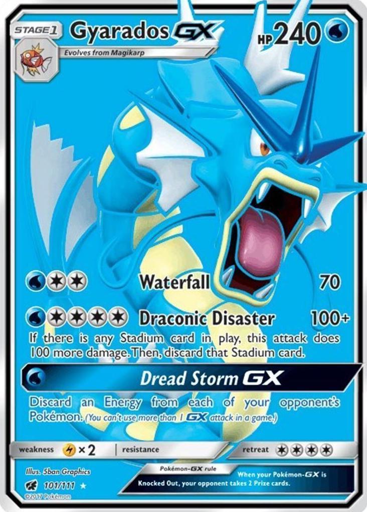 2017 Pokemon Sun & Moon Crimson Invasion Gyarados #101 PSA 10