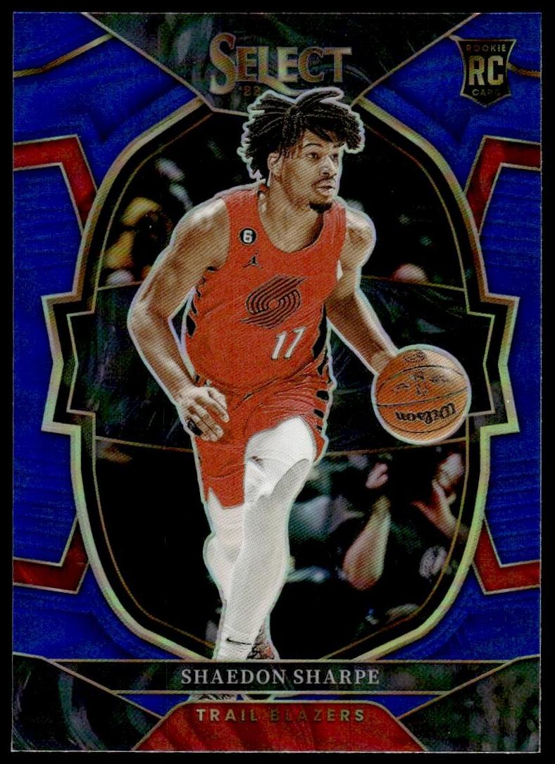 2022 Panini Select Basketball Blue Shaedon Sharpe #71 PSA 9