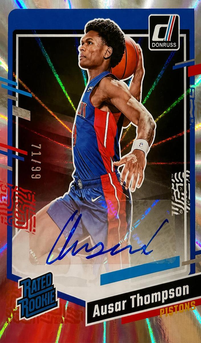 2023 Panini Donruss Basketball Holo Laser Ausar Thompson #278 PSA 10
