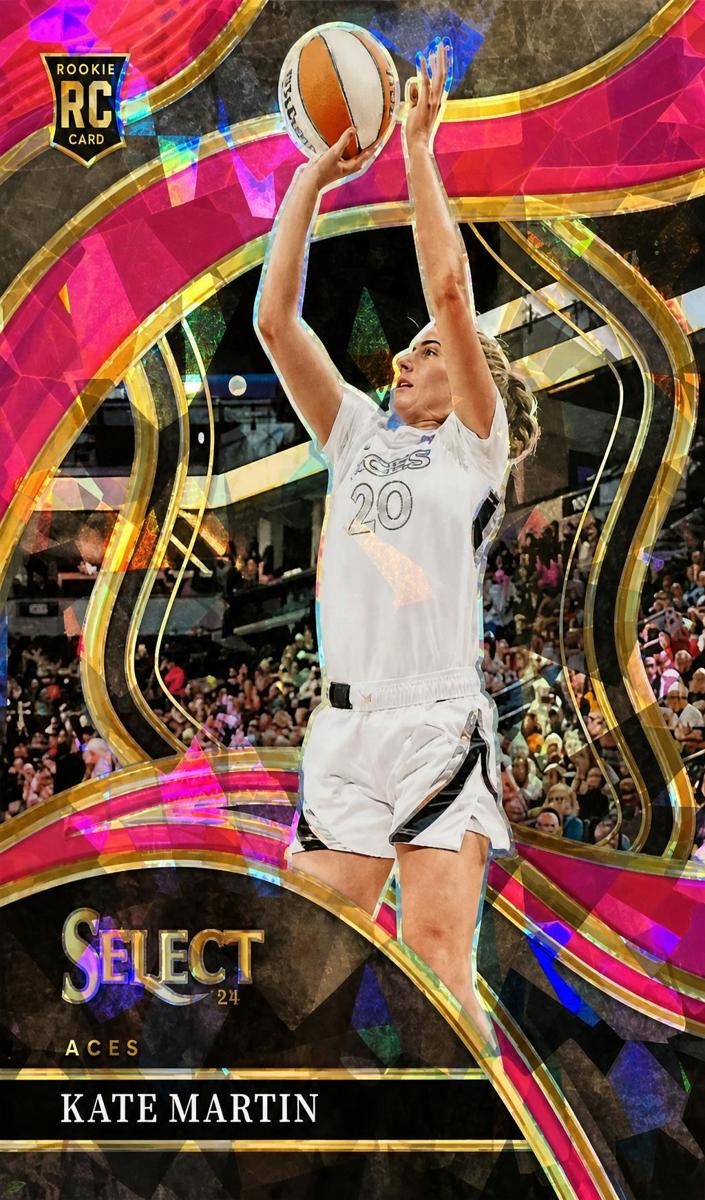 2024 Panini Select WNBA Basketball Pink Ice Kate Martin #209 PSA 9