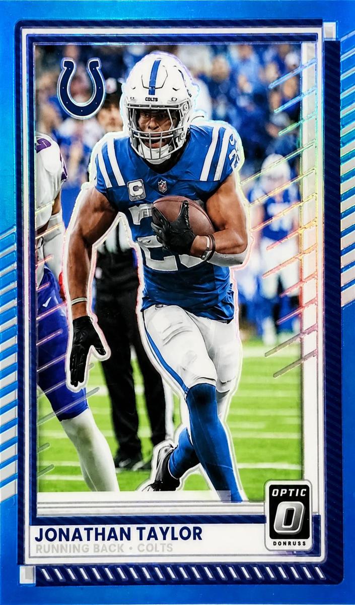2025 Donruss Optic Football Aqua Jonathan Taylor #49