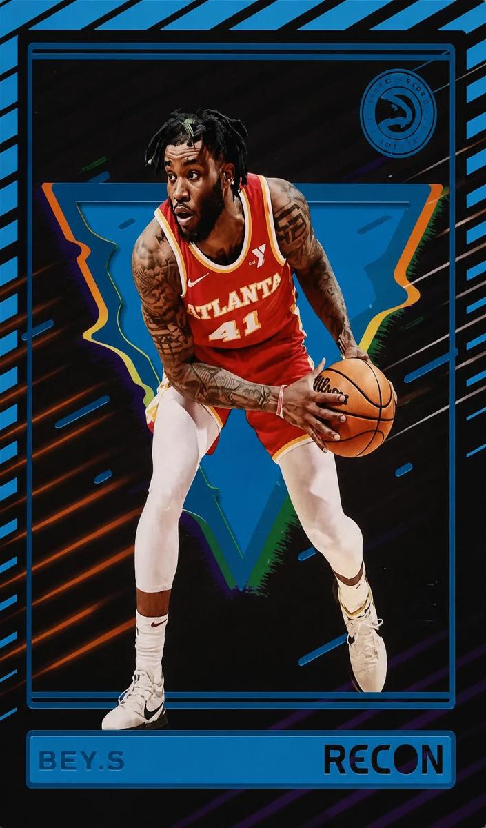 2023 Panini Recon Basketball Holo Platinum Saddiq Bey #85 PSA 8