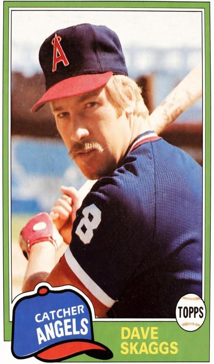 1981 Topps Baseball Dave Skaggs #48 PSA 8