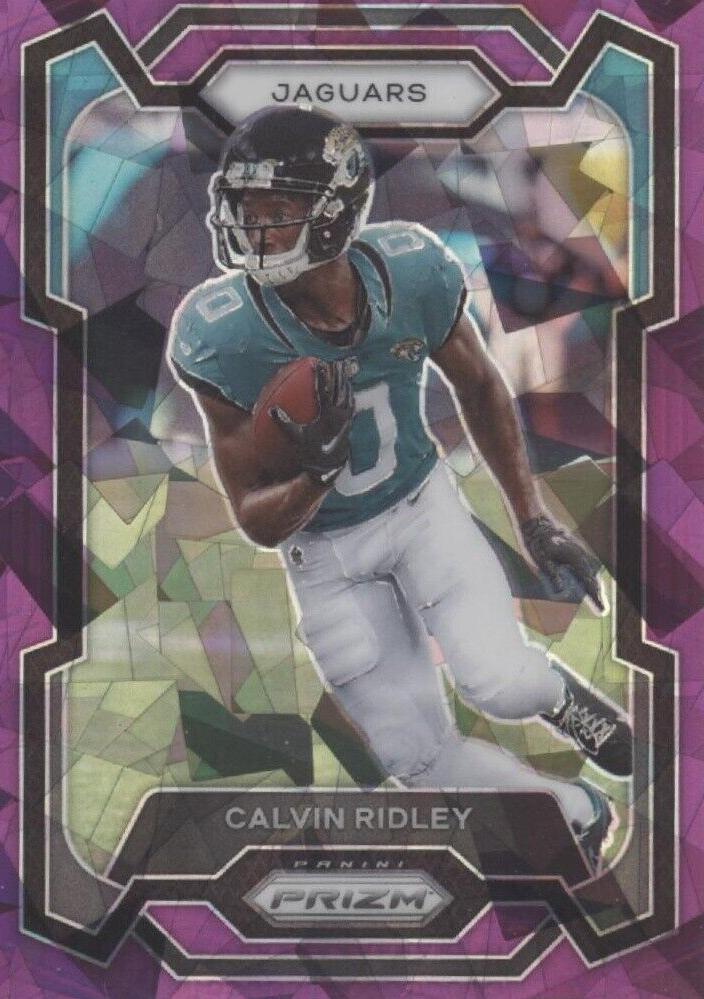 2023 Panini Prizm Football Purple Ice Calvin Ridley #133 PSA 10