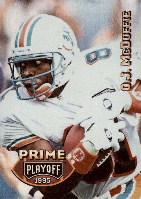 1995 Playoff Prime Football O.J. McDuffie #40