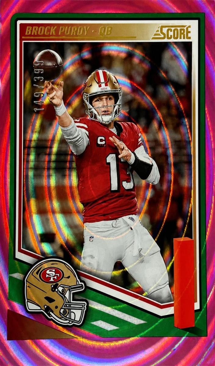 2025 Panini Score Football Ellipse Brock Purdy #47