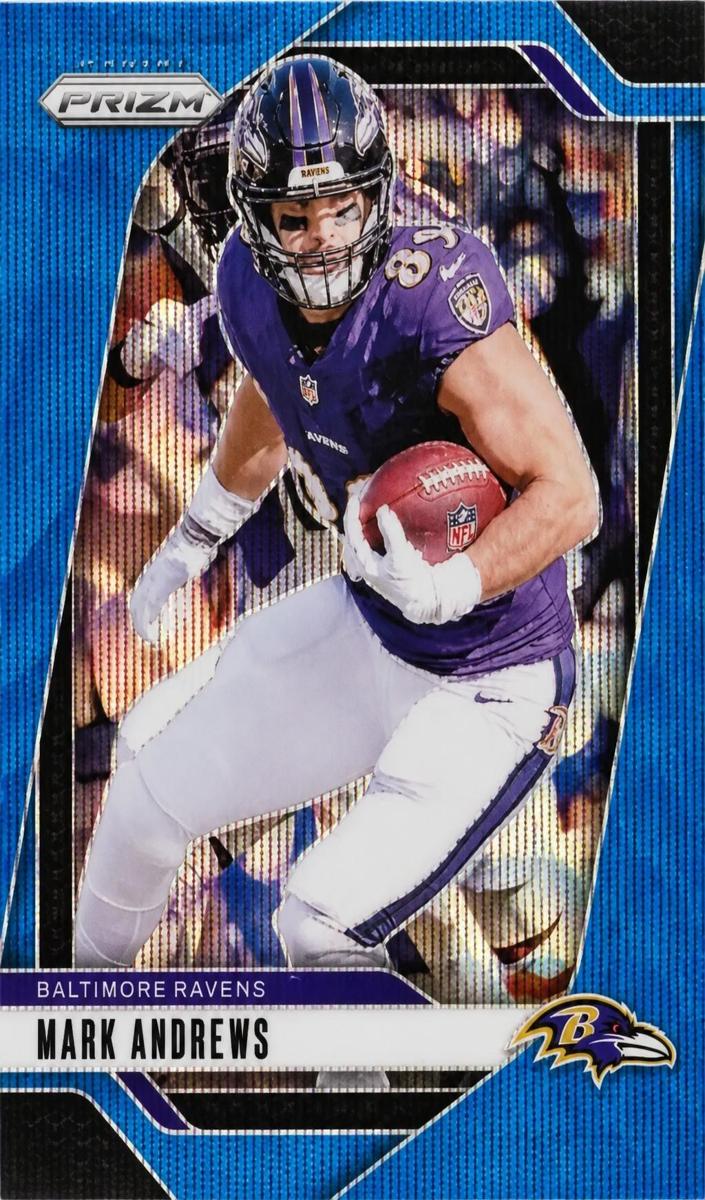 2024 Panini Prizm Football Blue Wave Mark Andrews #22