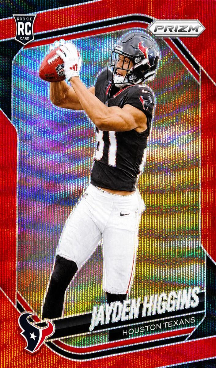 2025 Panini Prizm Football Red Wave Jayden Higgins #376