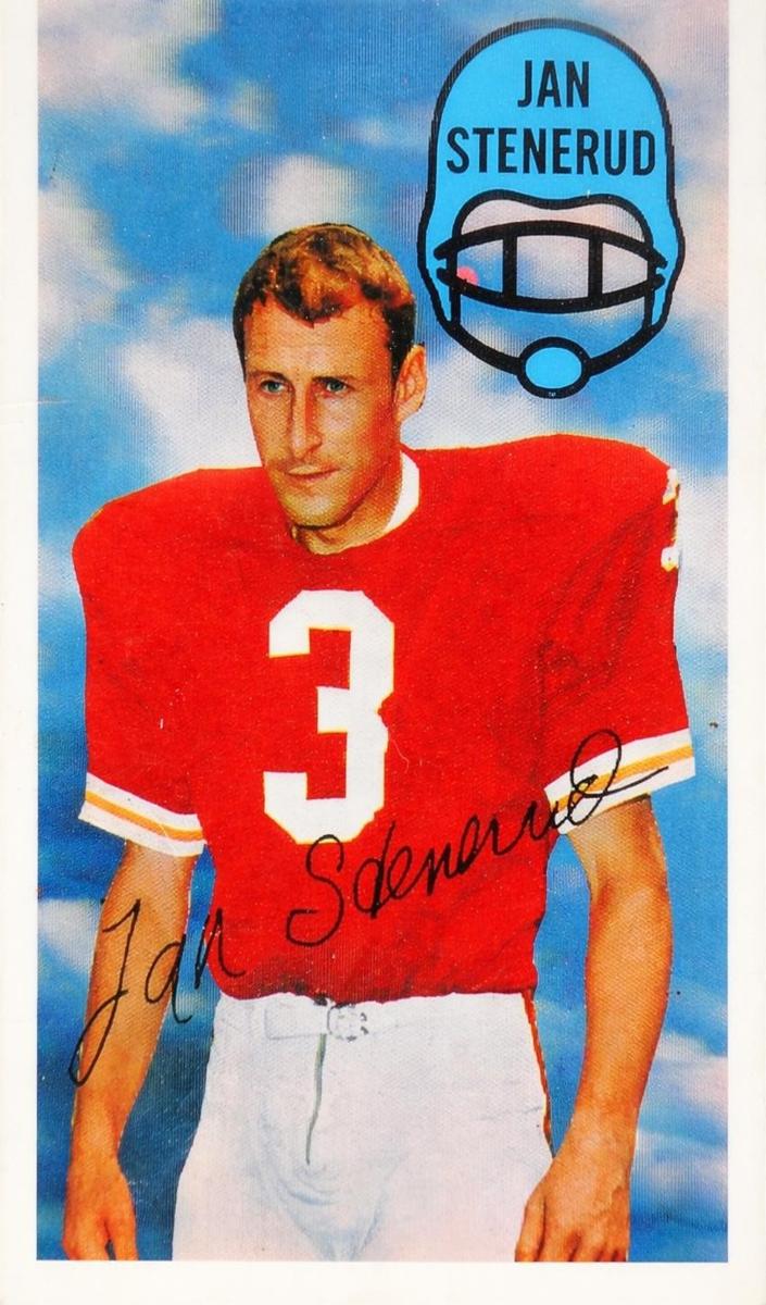 1970 Kellogg's Football Jan Stenerud #20