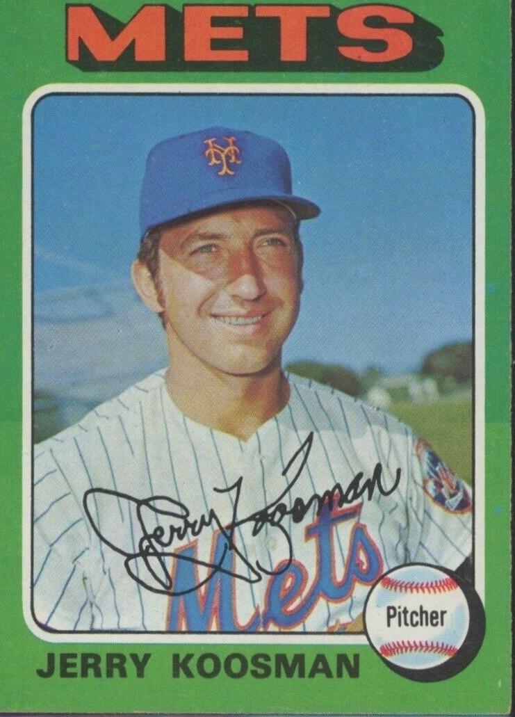 1975 Topps Baseball Jerry Koosman #19 PSA 8.5