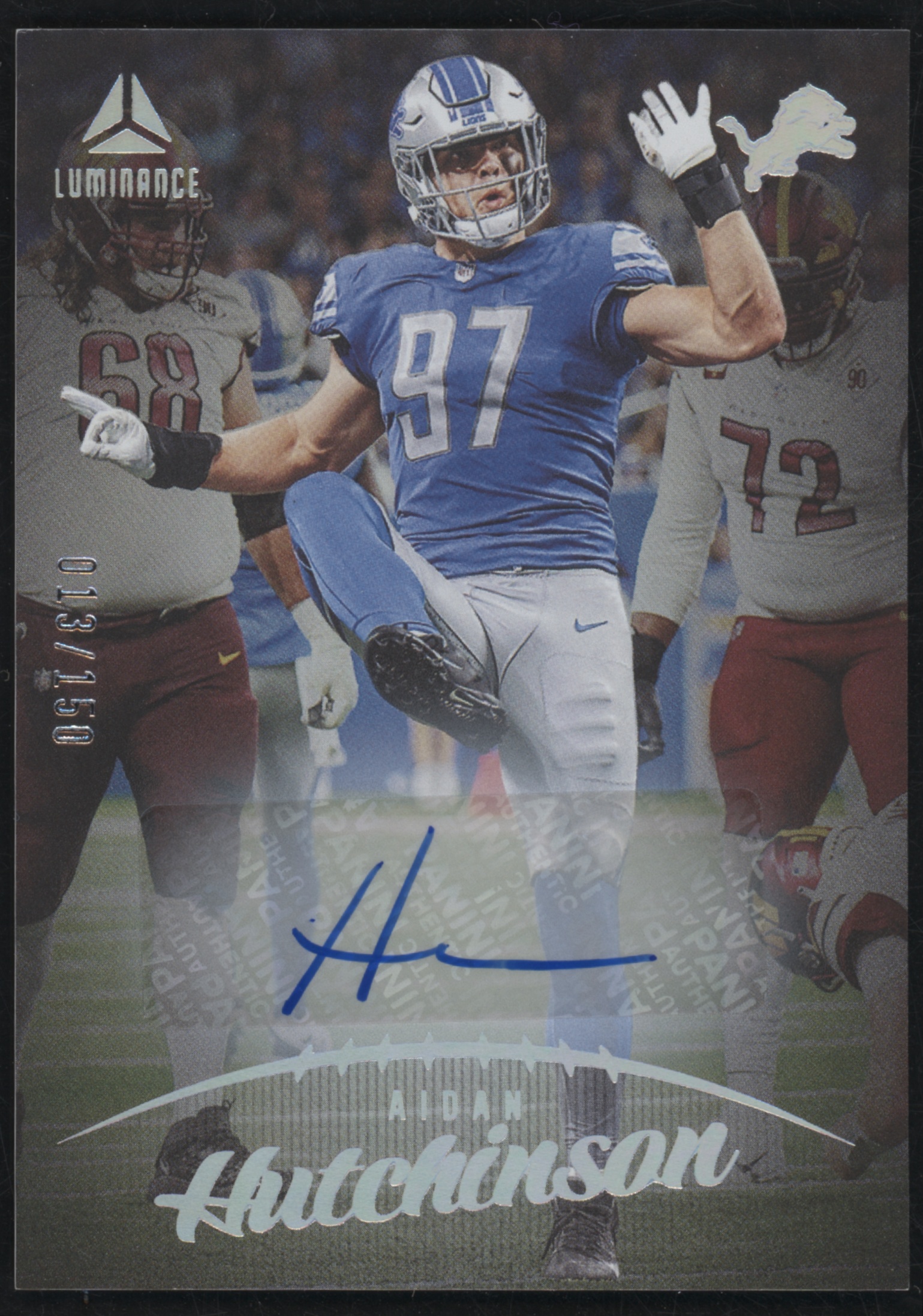 2023 Panini Luminance Football Aidan Hutchinson #15 PSA 9