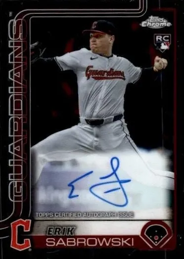 2025 Topps Chrome Baseball Erik Sabrowski #RA-ESA PSA 9