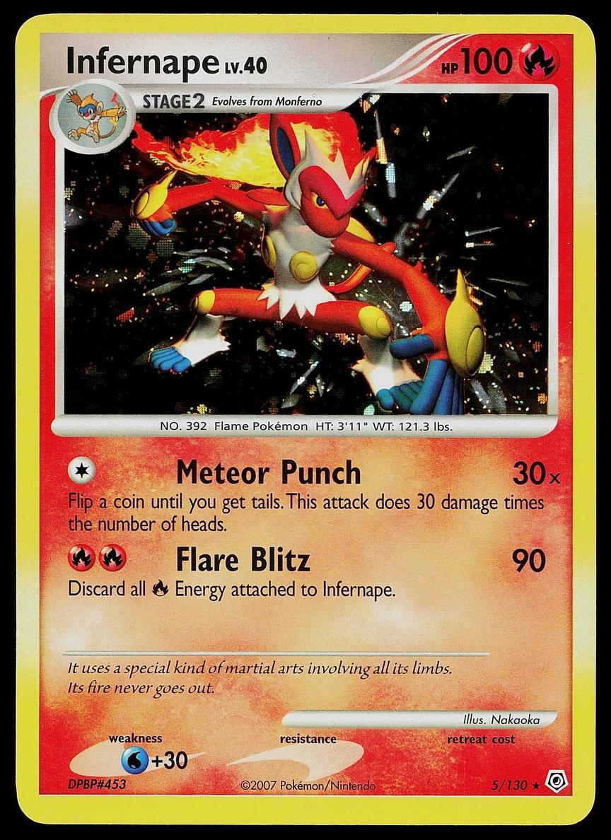 2007 Pokemon Diamond & Pearl Infernape #5 CGC 6