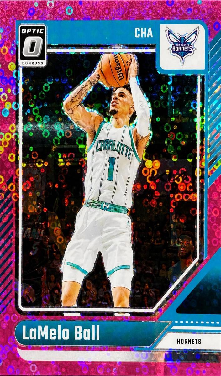 2024 Donruss Optic Basketball Fast Break Pink LaMelo Ball #172 PSA 8