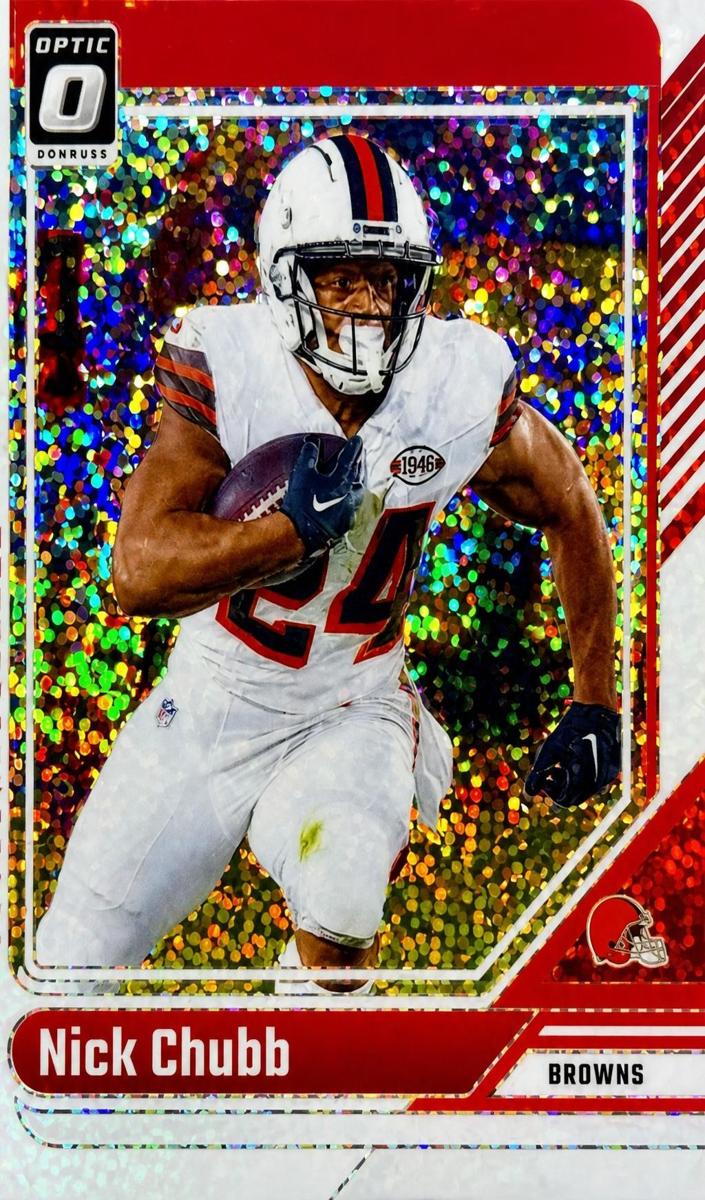 2024 Donruss Optic Football White Sparkle Nick Chubb #45