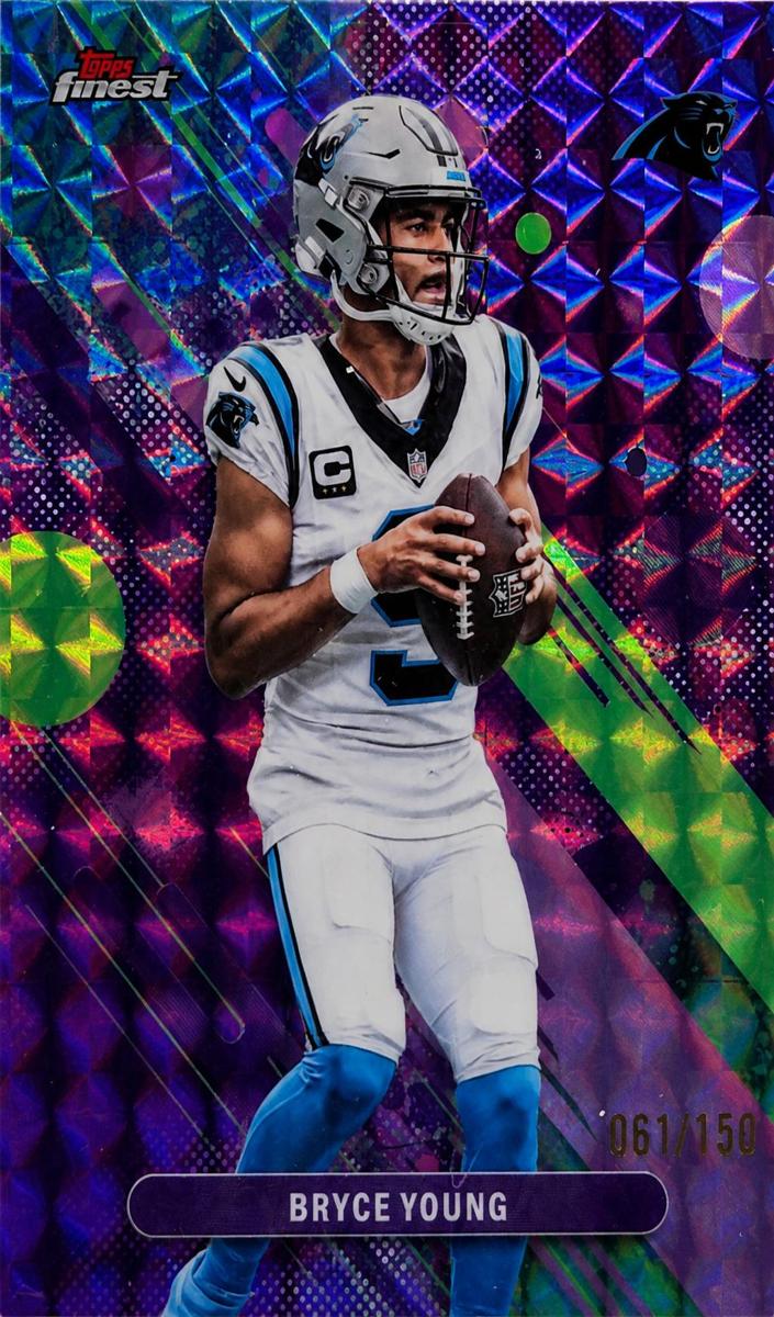 2025 Topps Finest Football Purple Geometric Bryce Young #49