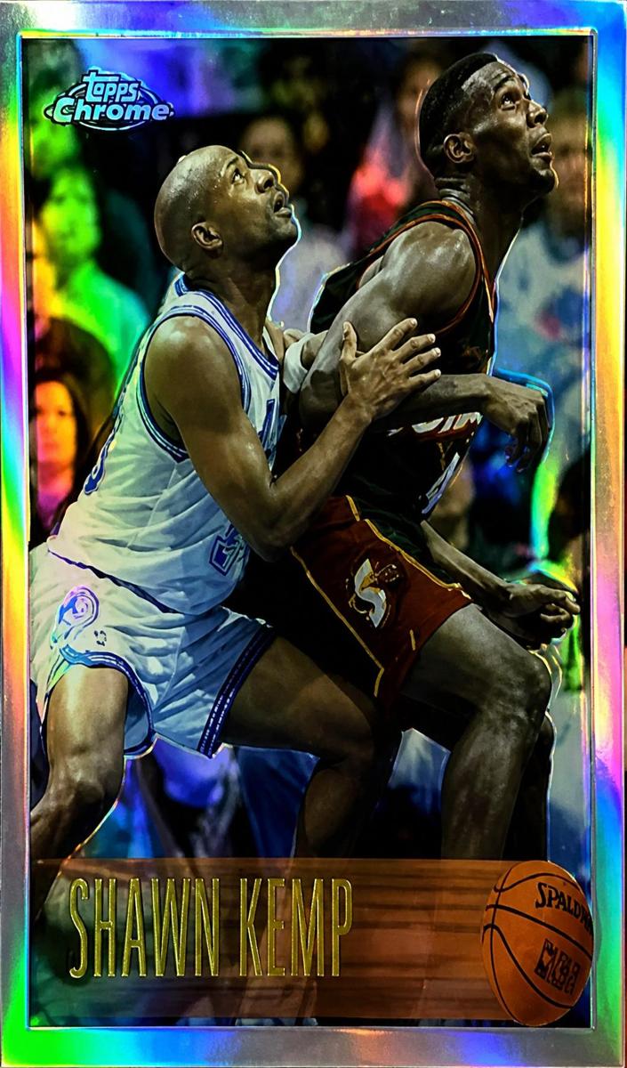 1996 Topps Chrome Basketball Refractor Shawn Kemp #50 PSA 10