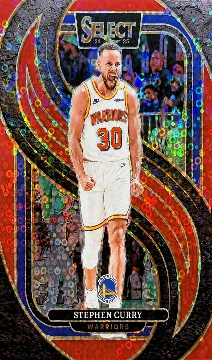 2024 Panini Select Basketball Red Disco Stephen Curry #143