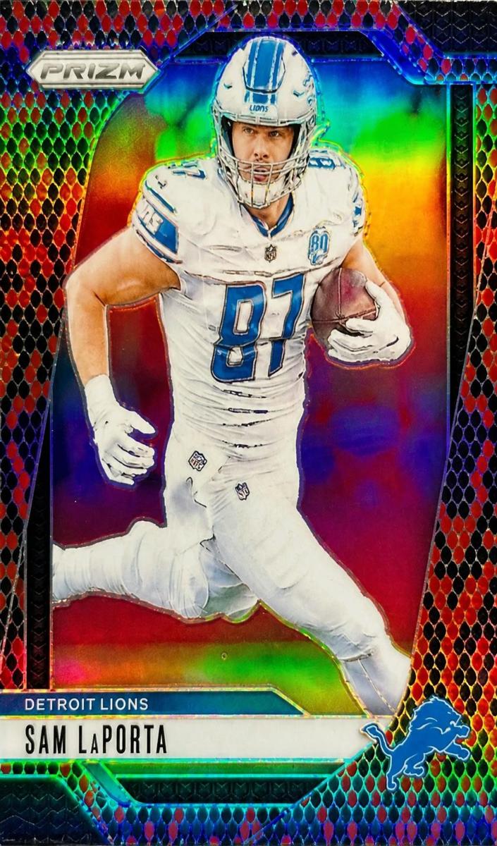 2024 Panini Prizm Football Snakeskin Sam LaPorta #96