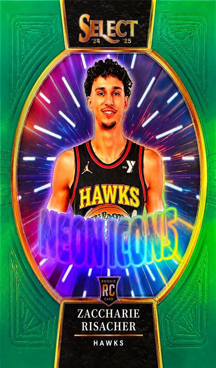 2024 Panini Select Basketball Green Zaccharie Risacher #25