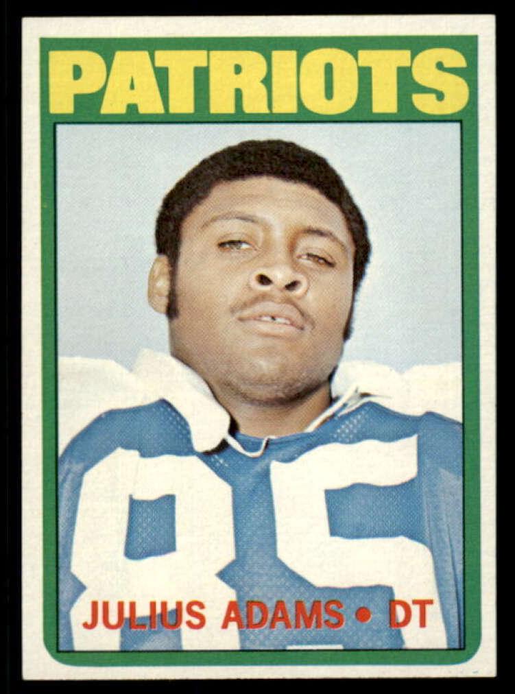 1972 Topps Football Julius Adams #97