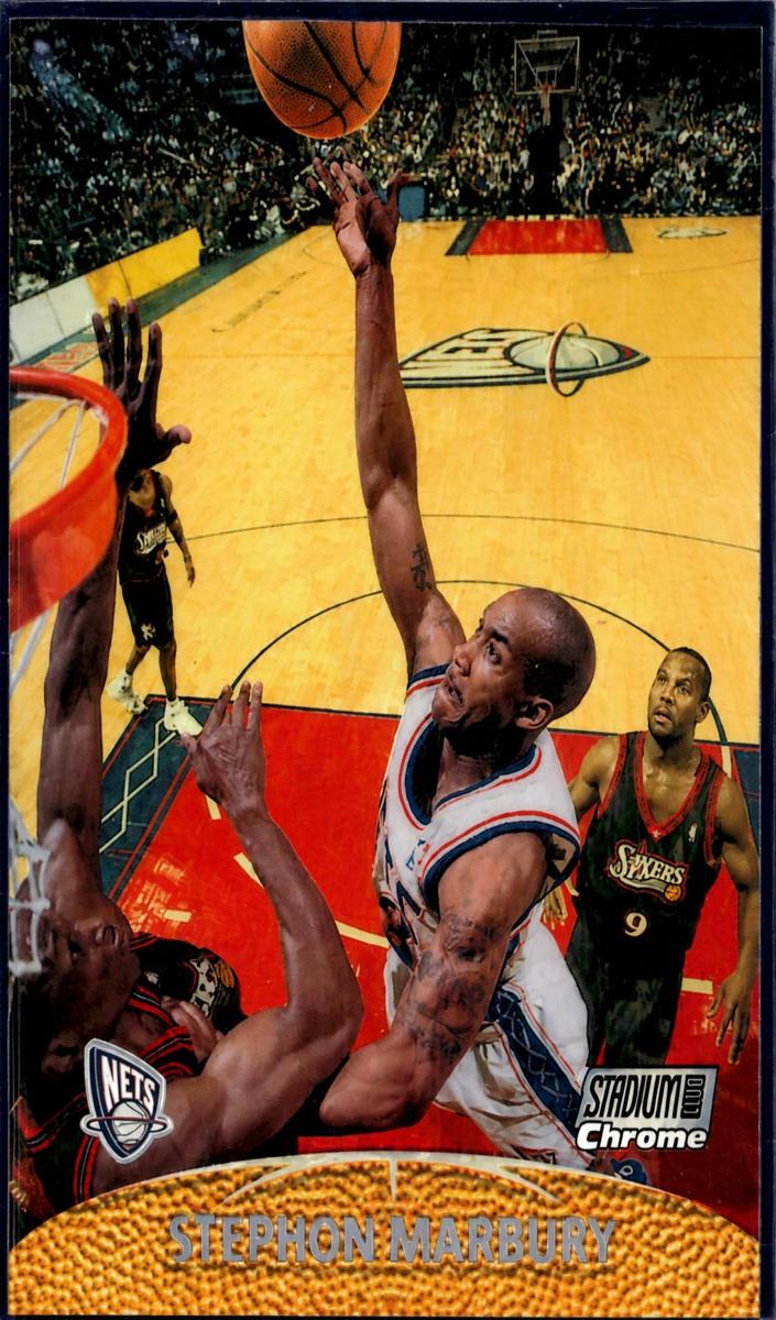 1999 Topps Stadium Club Chrome Basketball Refractor Stephon Marbury #48