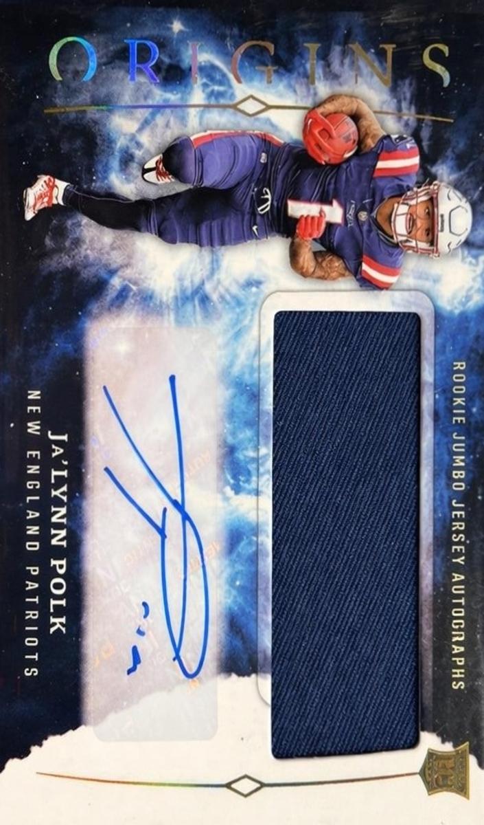 2024 Panini Origins Football Ja'Lynn Polk #RJA-JPO PSA 8