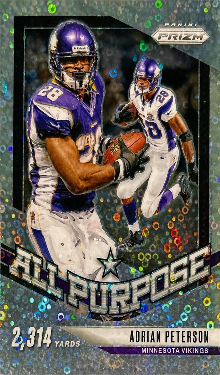 2024 Panini Prizm Football No Huddle Adrian Peterson #9 PSA 10