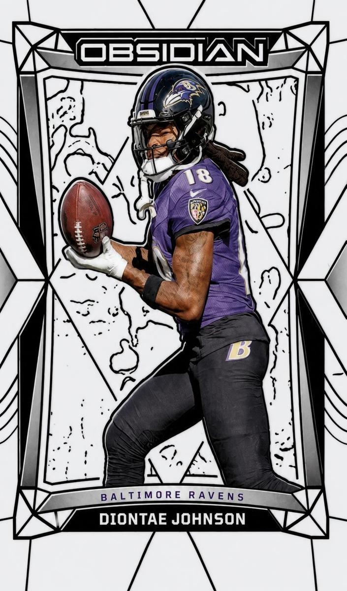 2024 Panini Obsidian Football Silver Diontae Johnson #27