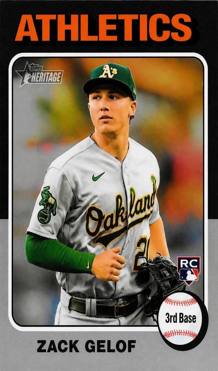 2024 Topps Heritage Chrome Baseball Silver Zack Gelof #346 PSA 10