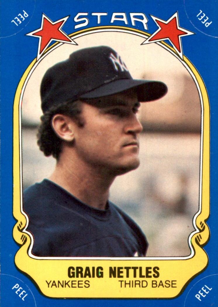 1981 Fleer Star Stickers Baseball Graig Nettles #72 PSA 9