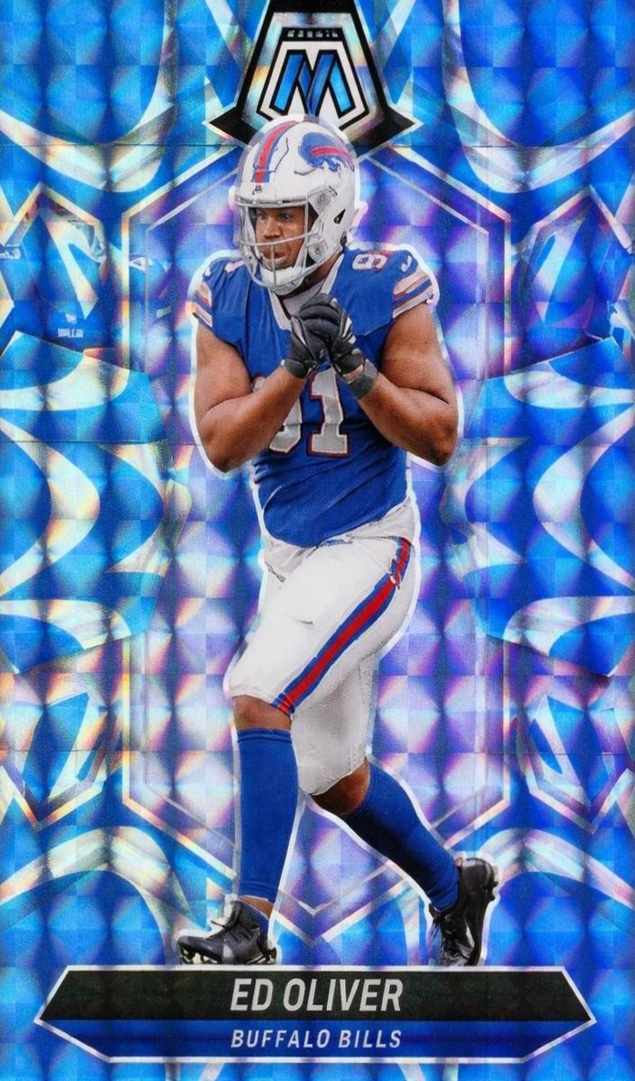 2024 Panini Mosaic Football Reactive Blue Ed Oliver #26