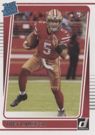 2021 Panini Donruss Football Aqueous Test Trey Lance #254 PSA 10