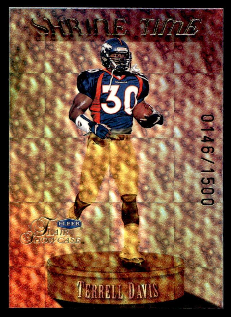 1999 Flair Showcase Football Terrell Davis #12 ST PSA 9