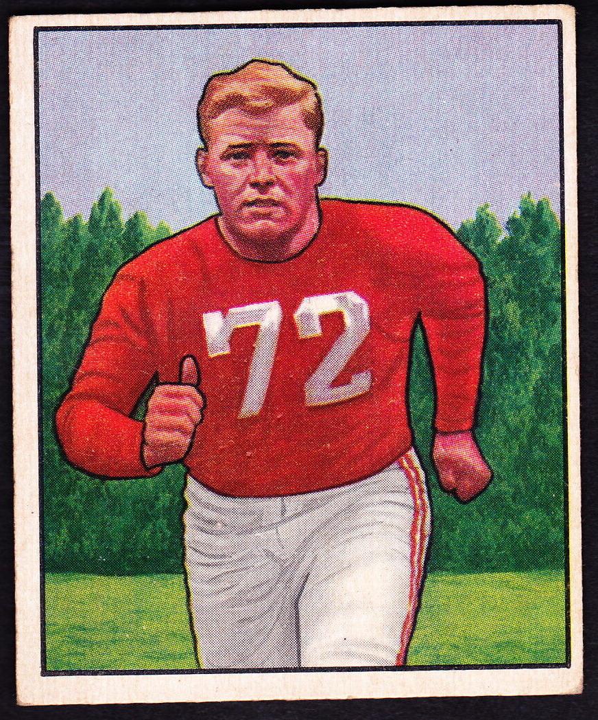 1950 Bowman Football Bill Fischer #58 PSA 5.5