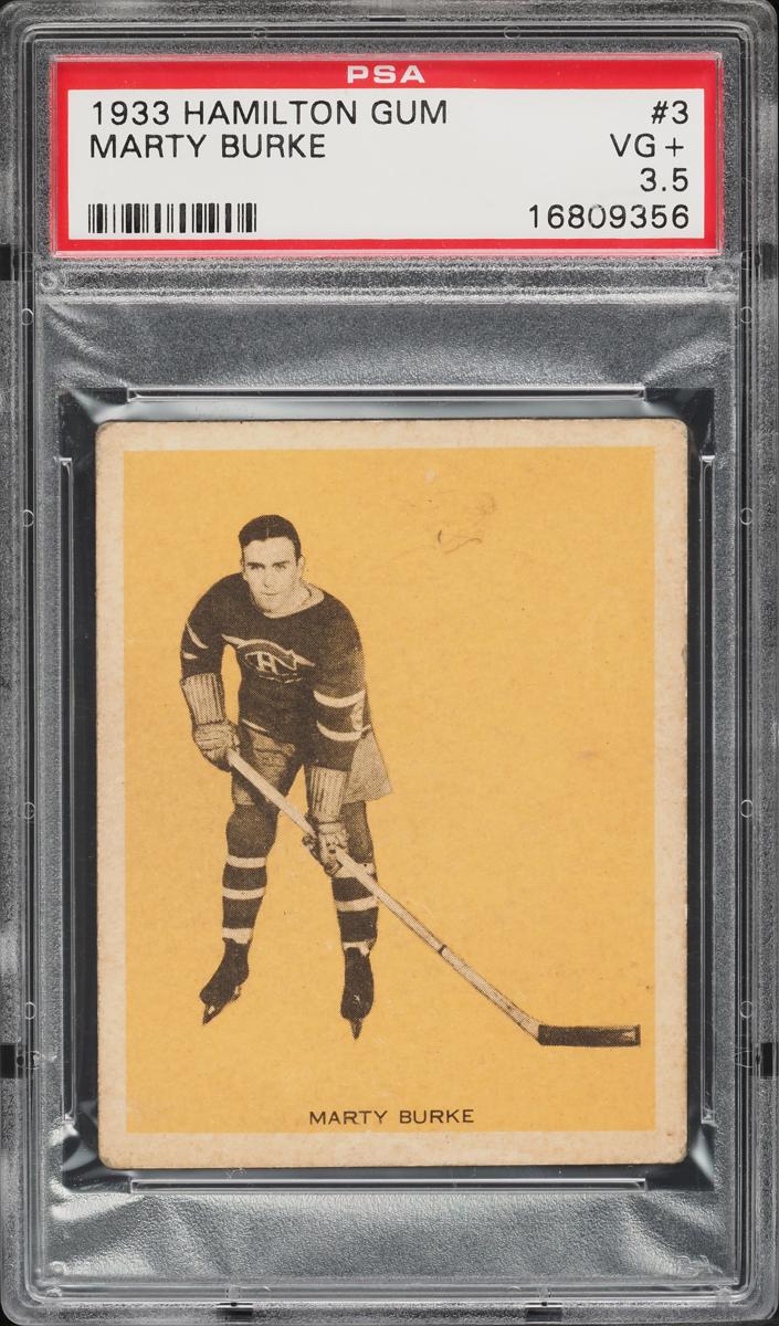 1933 Hamilton Gum V288 Hockey Marty Burke #3