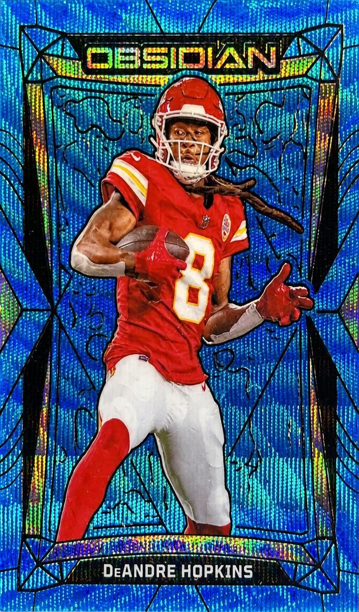2024 Panini Obsidian Football International Blue Wave DeAndre Hopkins #190