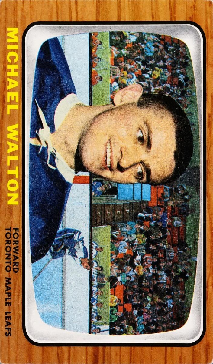 1966 Topps Hockey Mike Walton #14 PSA 7
