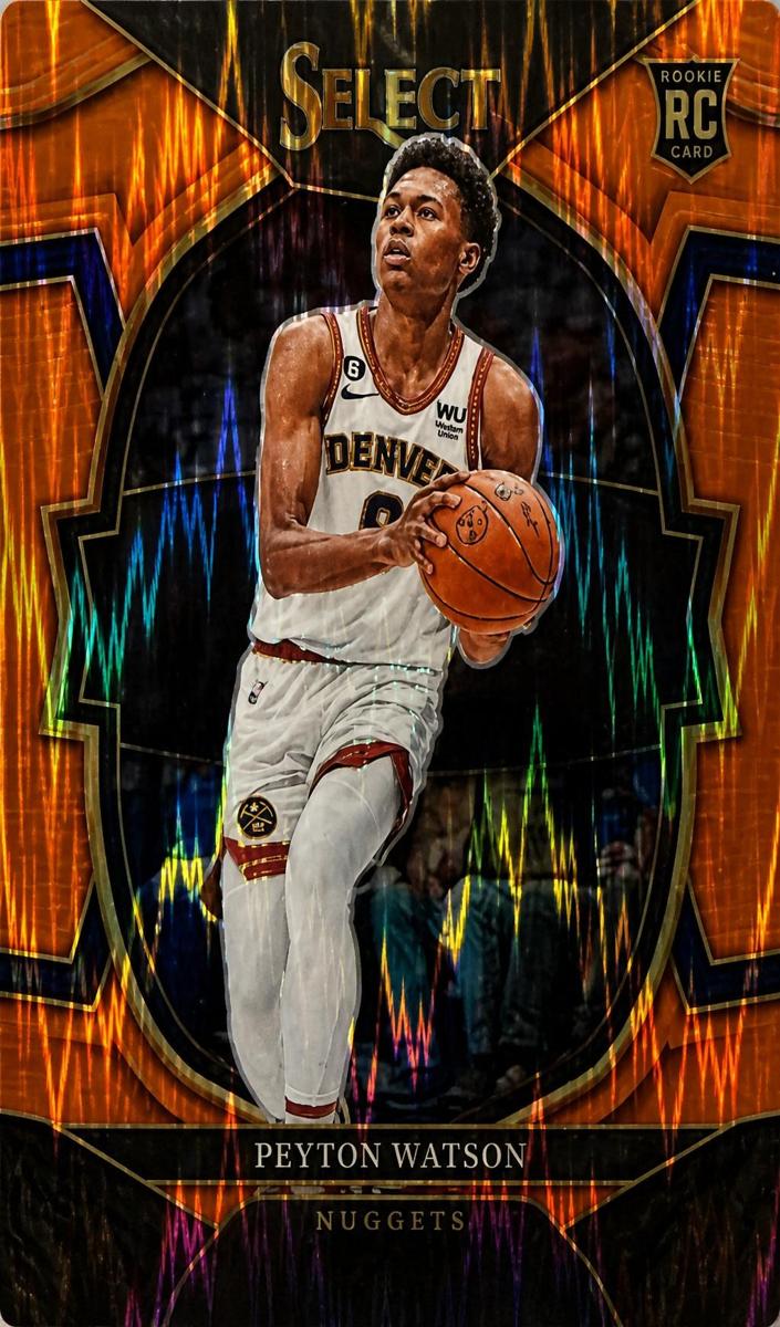 2022 Panini Select Basketball Orange Flash Peyton Watson #74